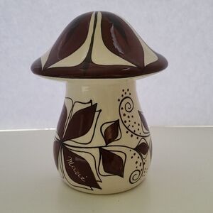Vintage Mavi Ceramic Mushroom Art Piece
